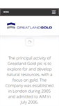 Mobile Screenshot of greatlandgold.com